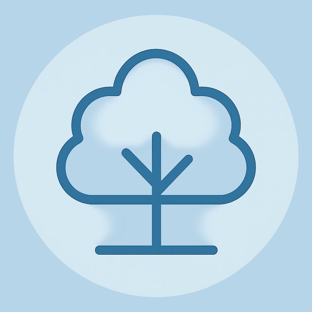 Icon representing space and nature