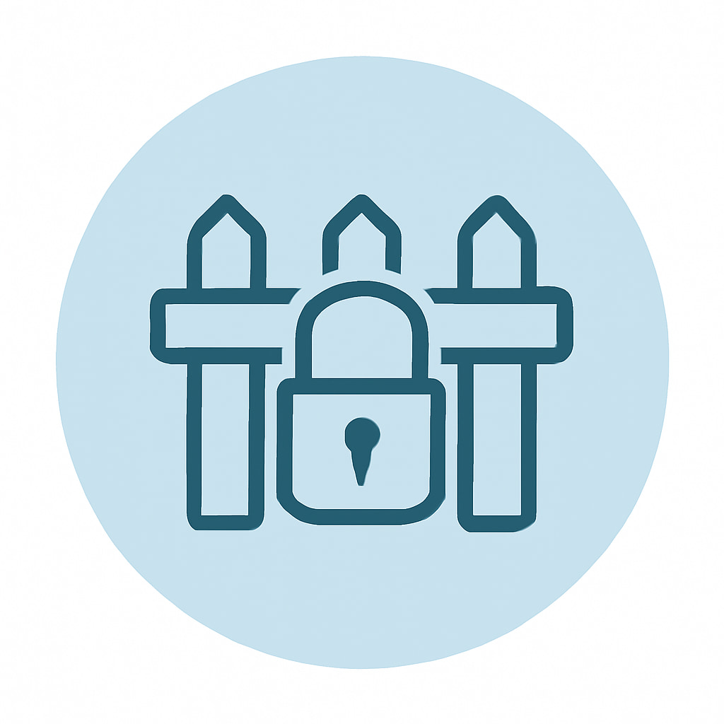 Icon representing space and privacy