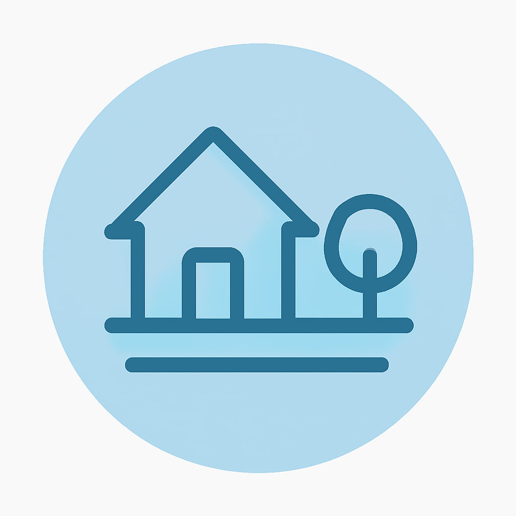 Icon representing space and privacy