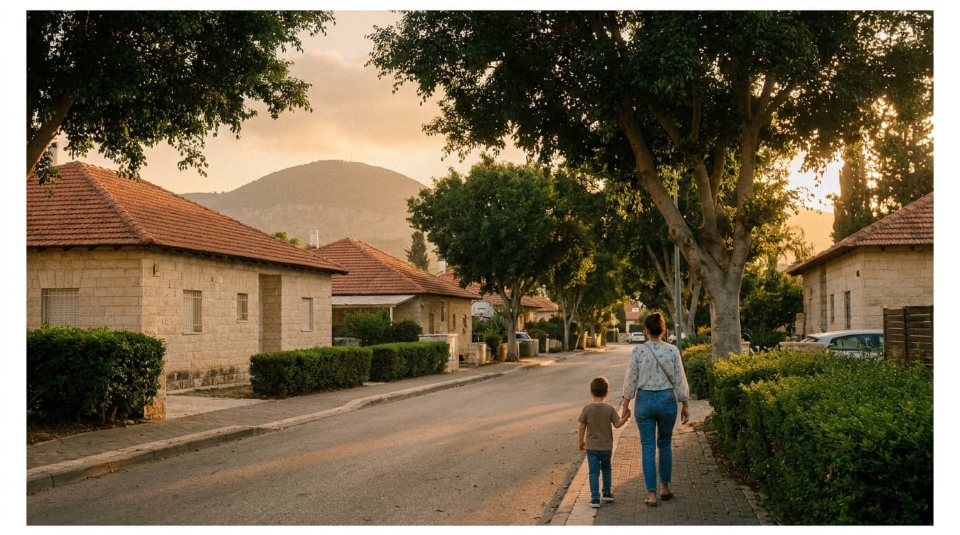 Quiet street in Kfar Tavor