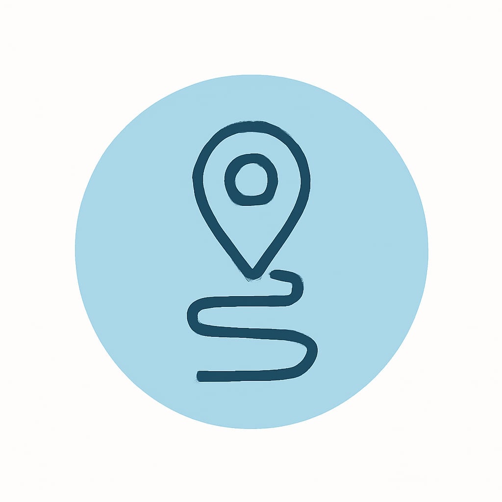 Icon representing practical location