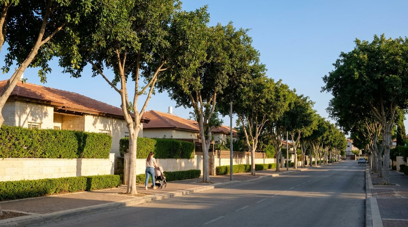 Low-density living scene in Beitar Illit