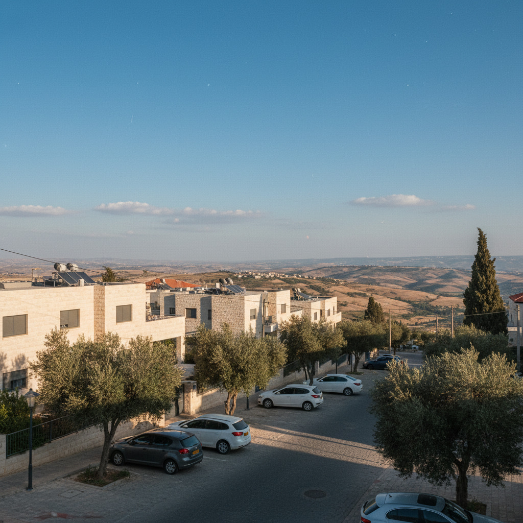 Scenic view of Hermesh in Judea & Samaria
