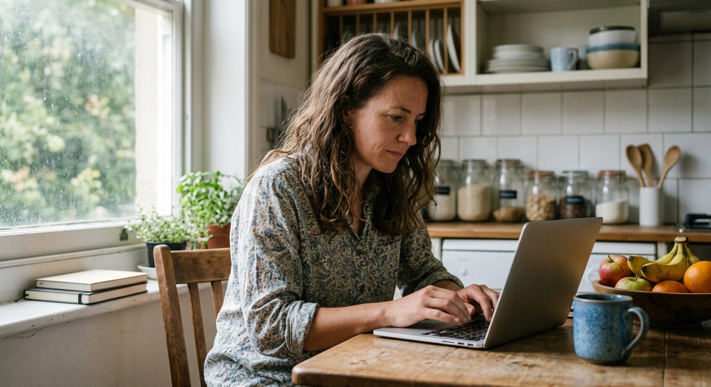 Remote work scene