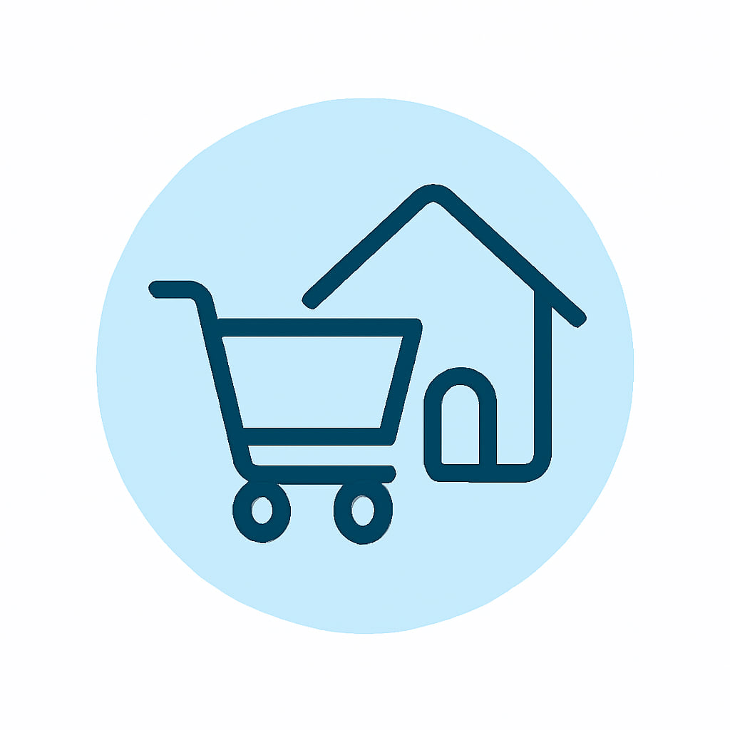Icon representing local and regional services