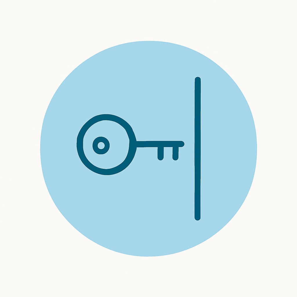 Icon representing space and privacy