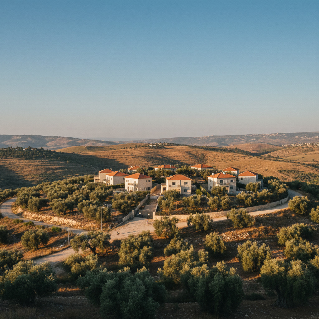 A scenic view of Naama in Judea & Samaria