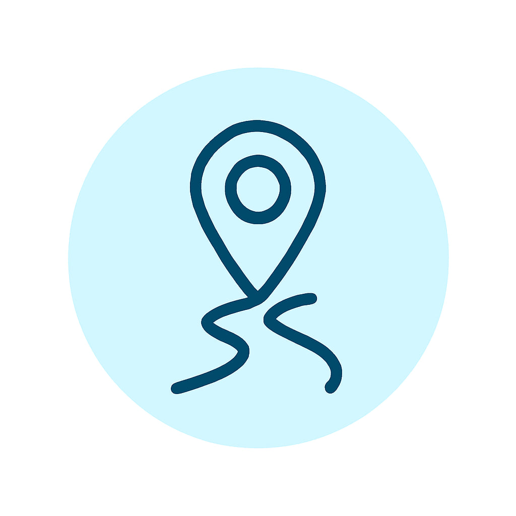 Icon representing practical location
