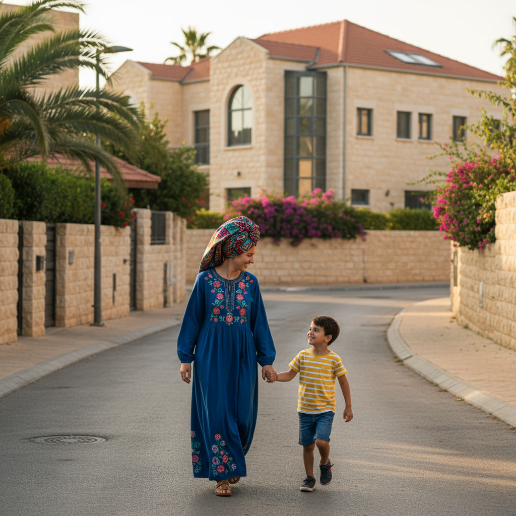 Family-friendly scene in Mechola