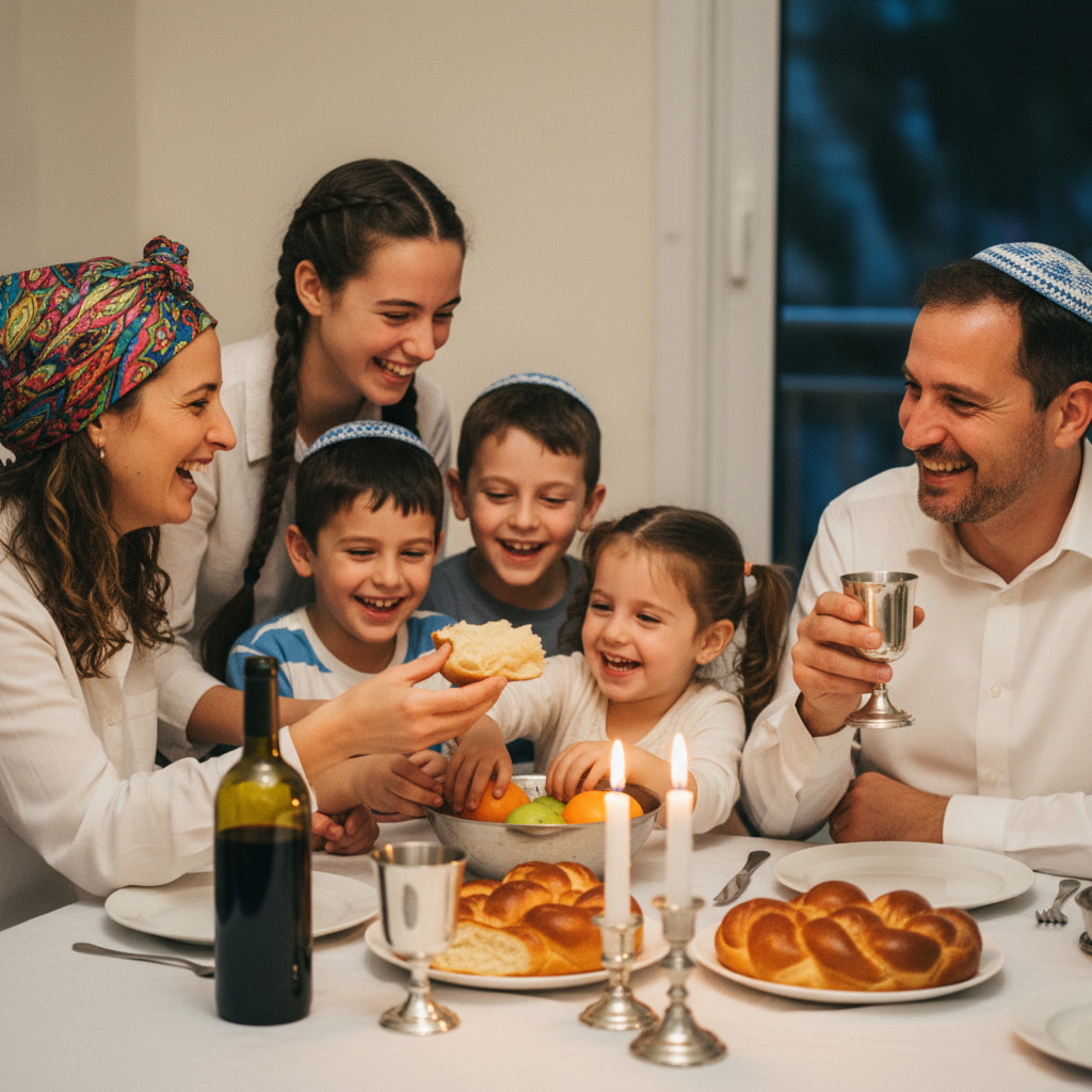 Family enjoying life in Beit El