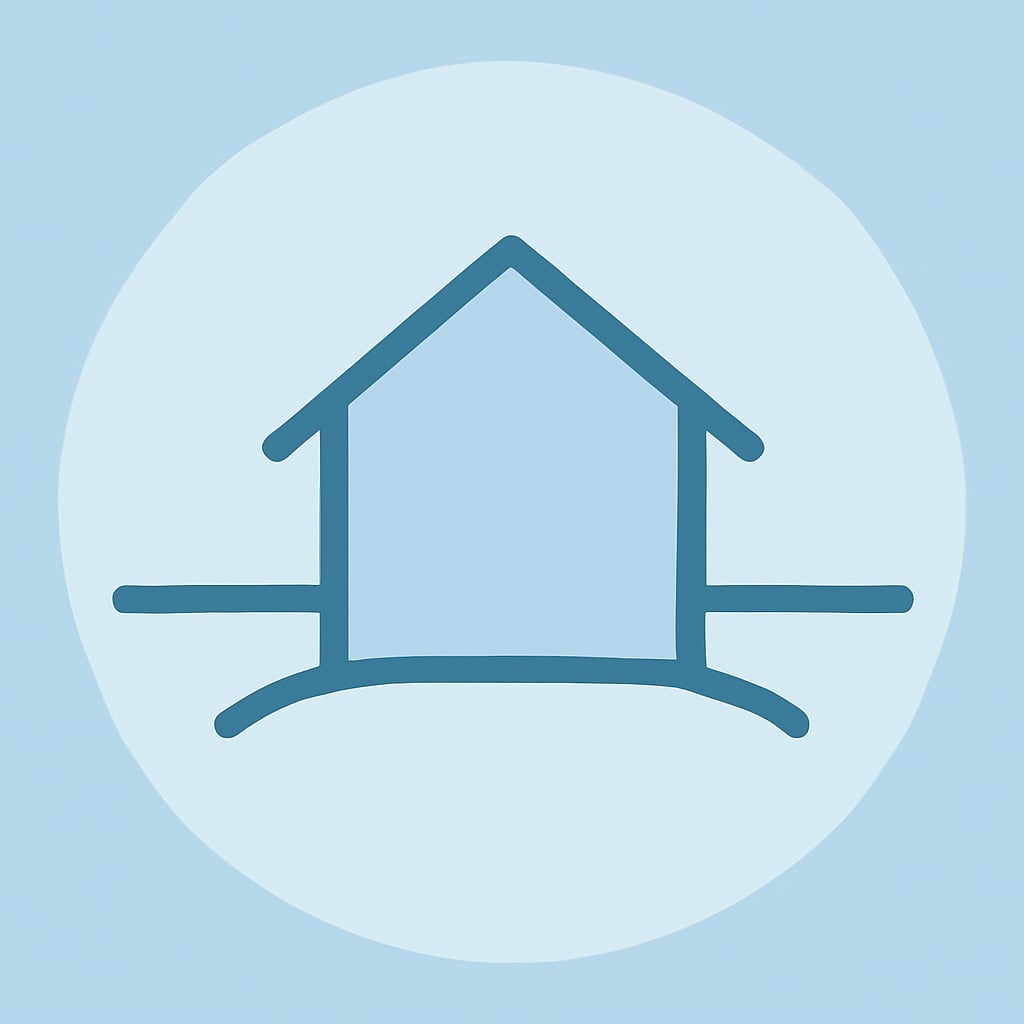 Icon representing space and privacy
