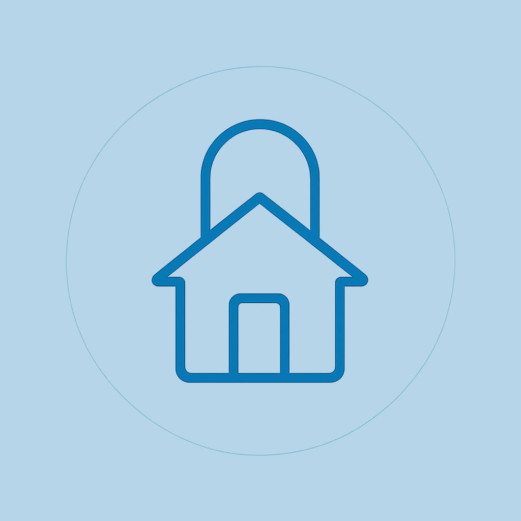 Icon representing space and privacy