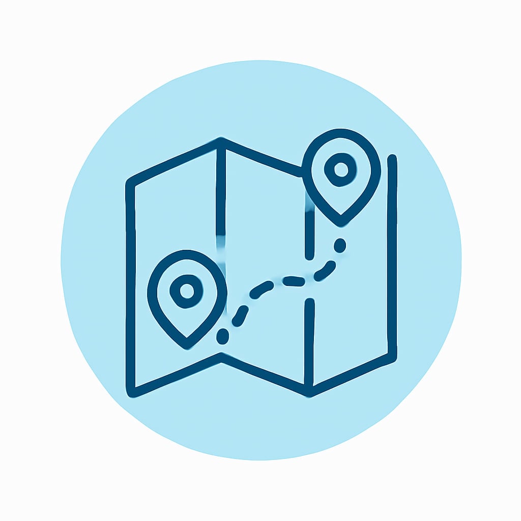 Icon representing practical location