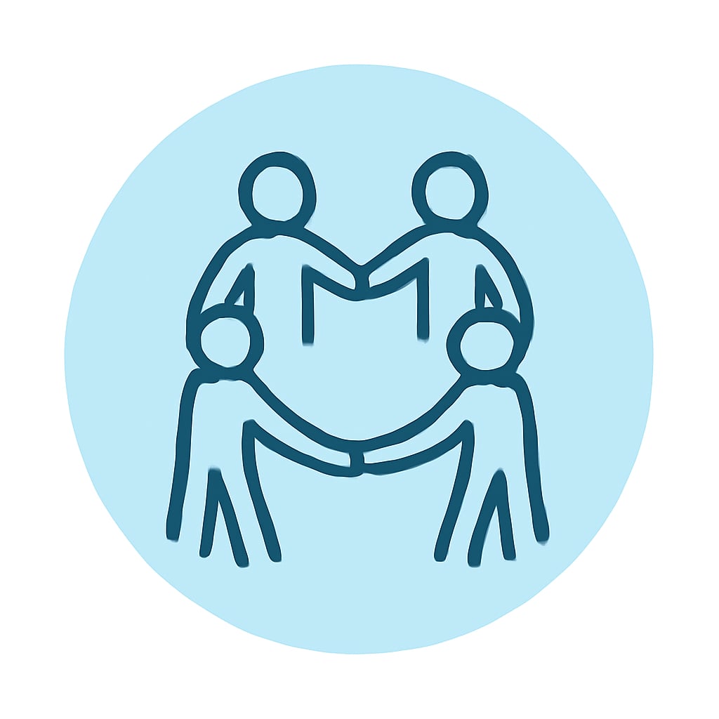 Community icon representing social life