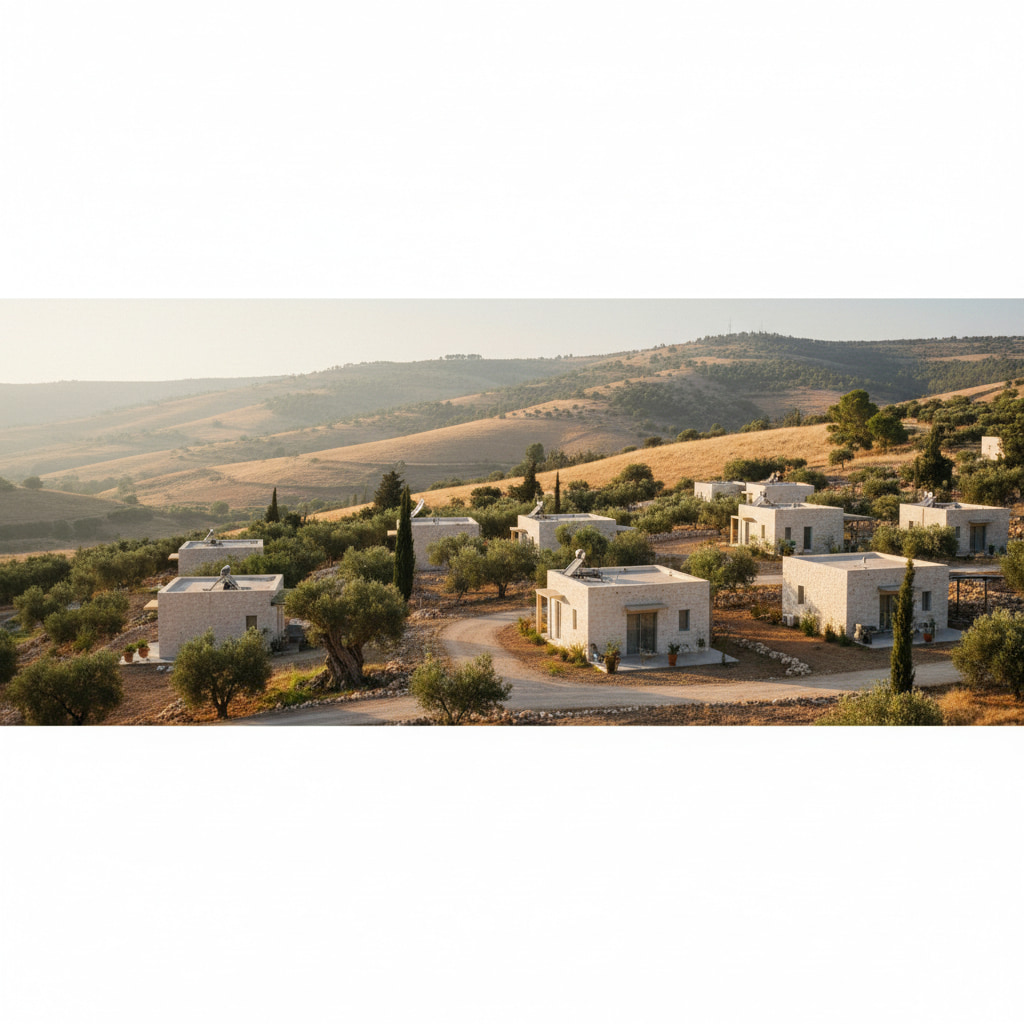 Scenic view of Ma'on in Judea & Samaria