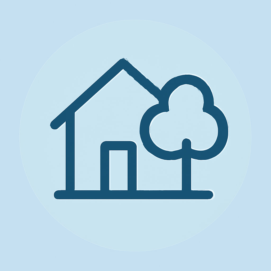 Icon representing space and privacy