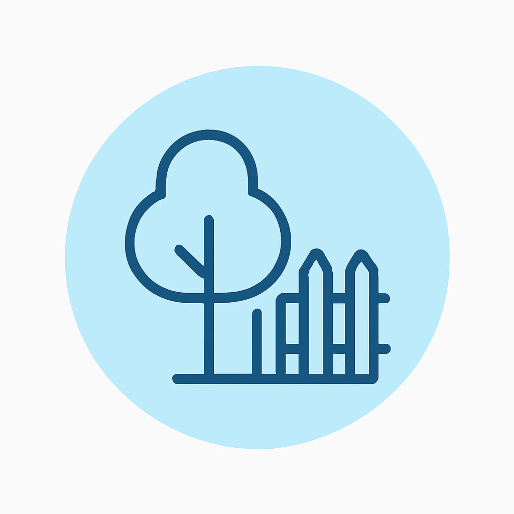 Privacy icon representing spacious living