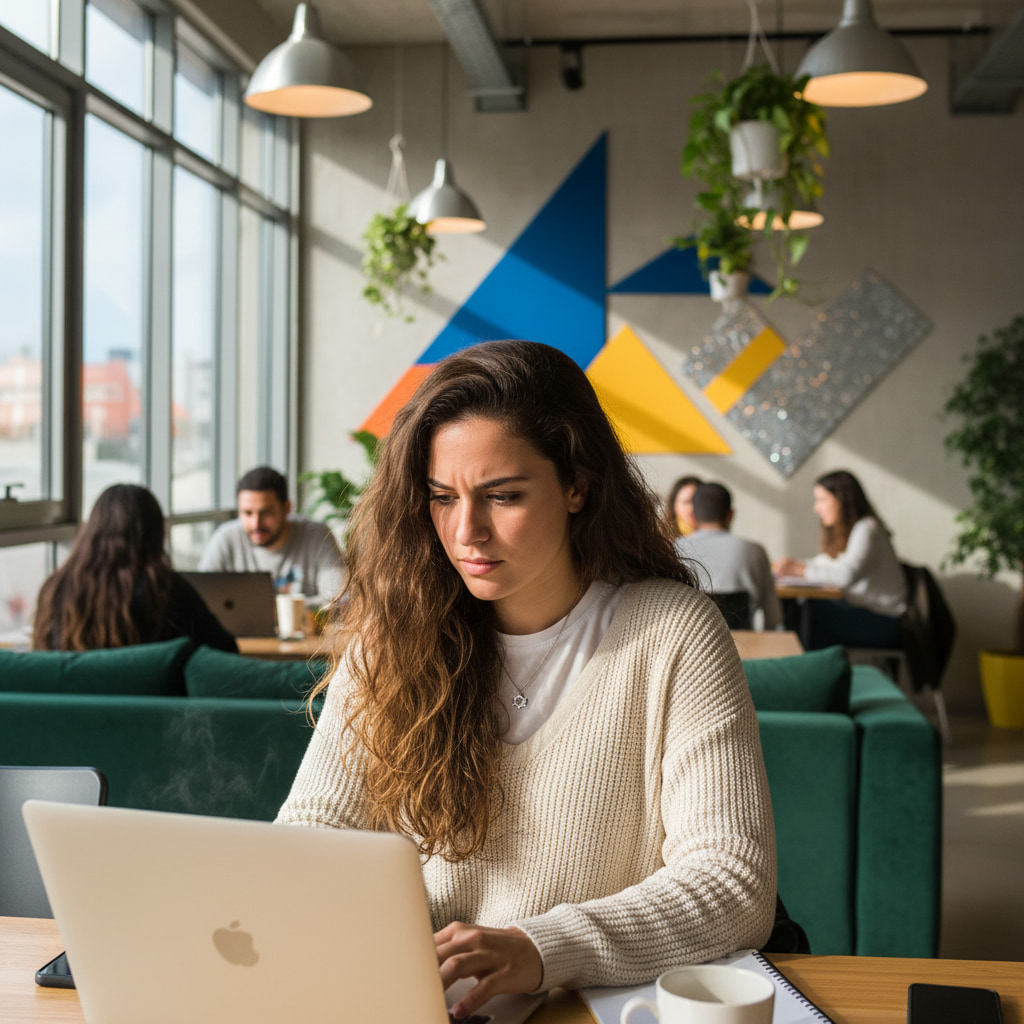 Remote work scene