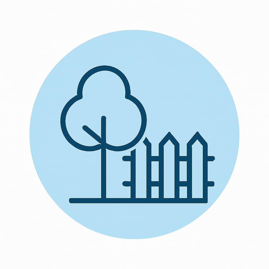 Icon representing space and privacy