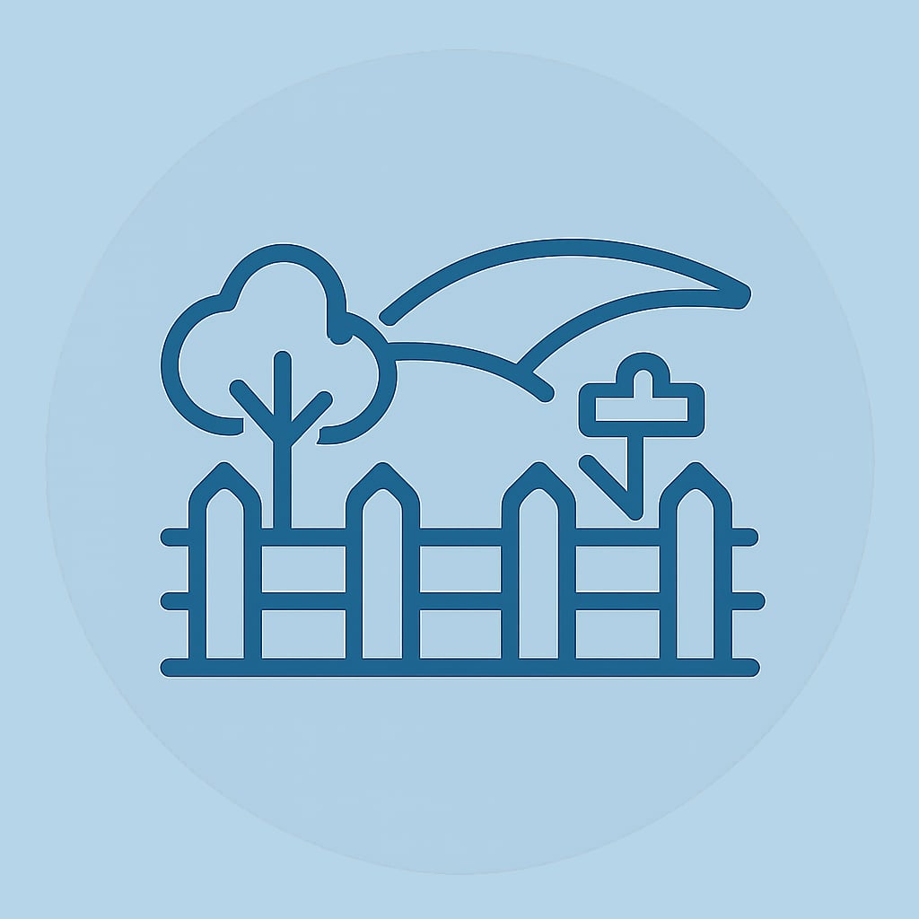 Icon representing space and privacy