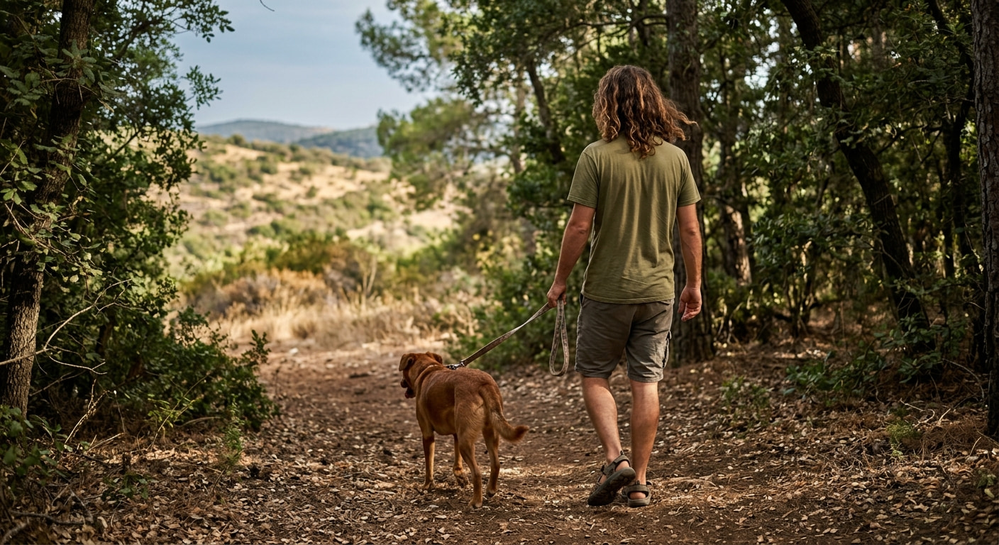 Nature enthusiast hiking in Shuva