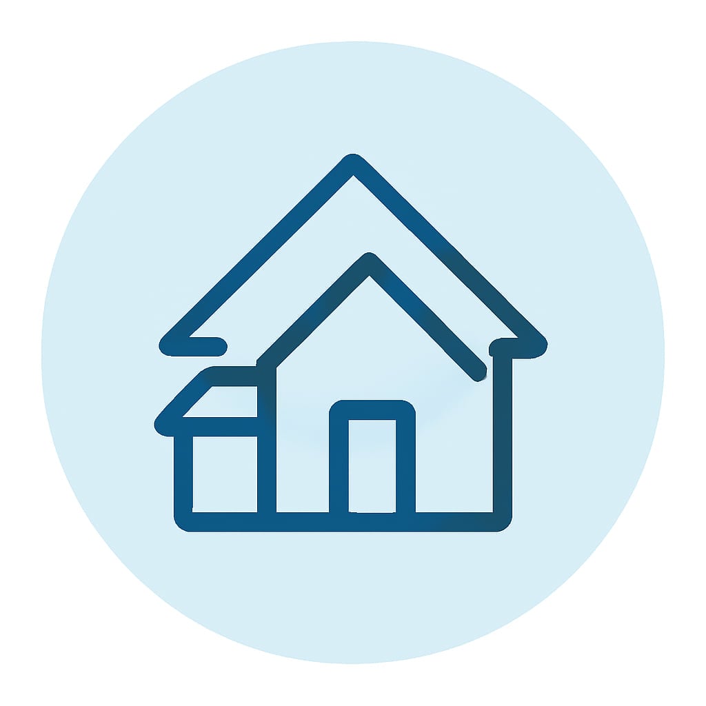 Property types icon representing variety