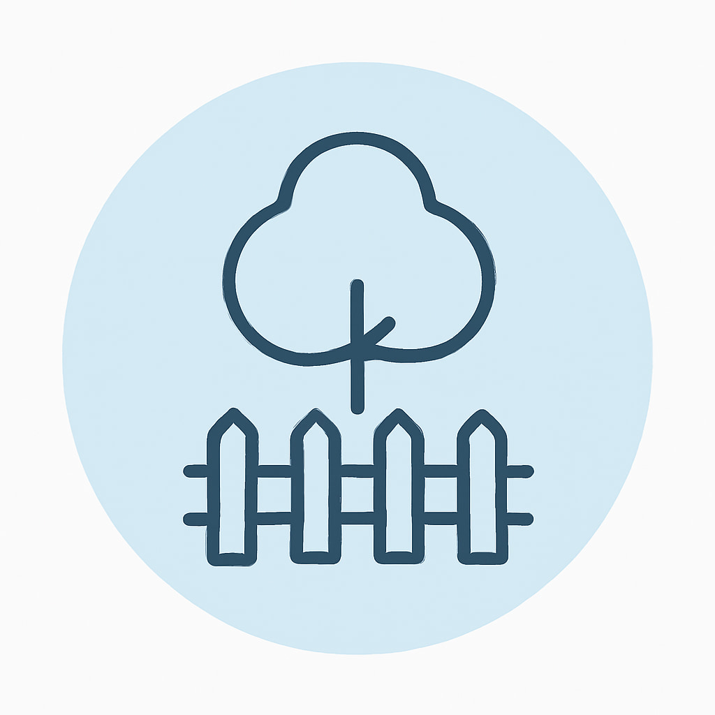 Icon representing space and privacy