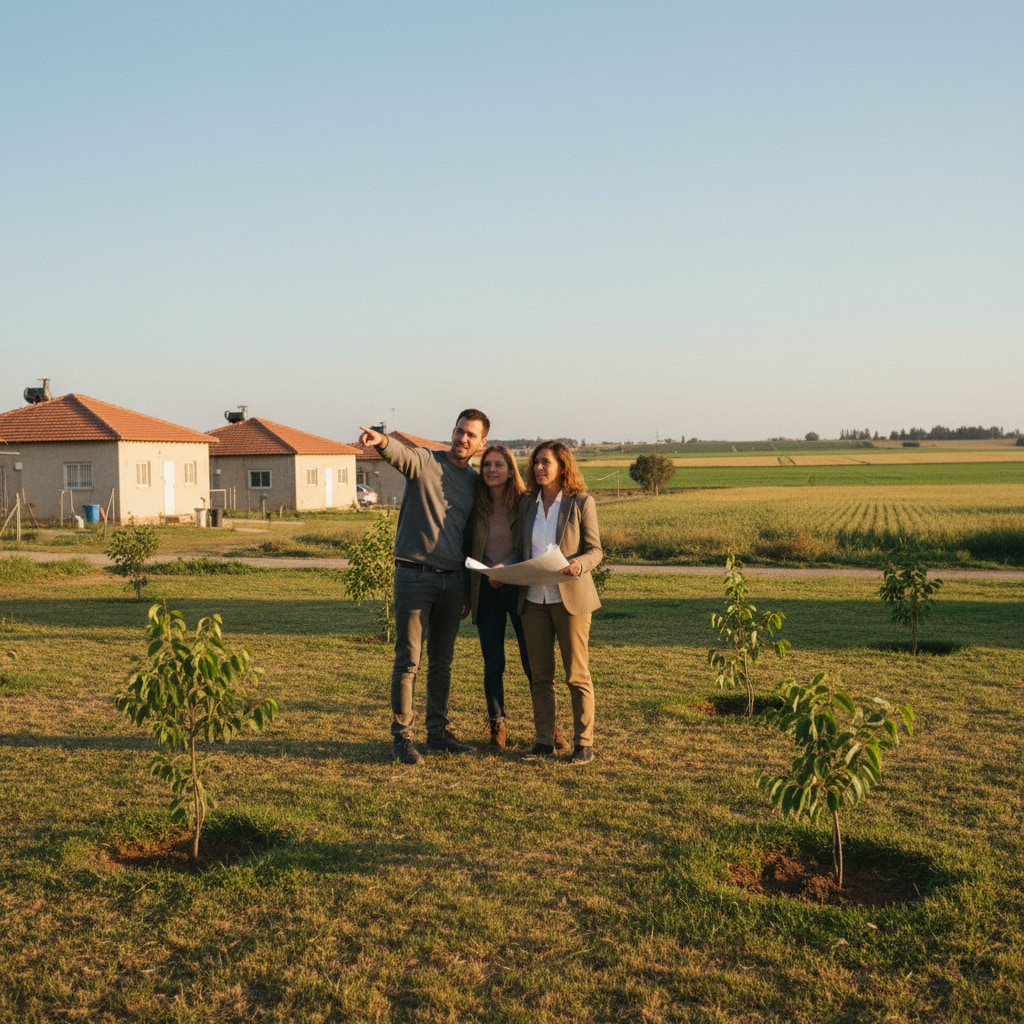 Couple planning their future home