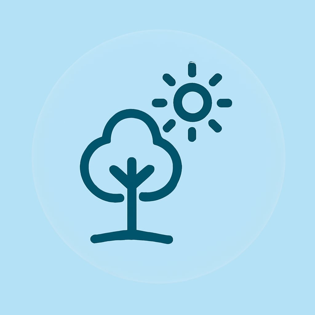 Icon representing nature and space