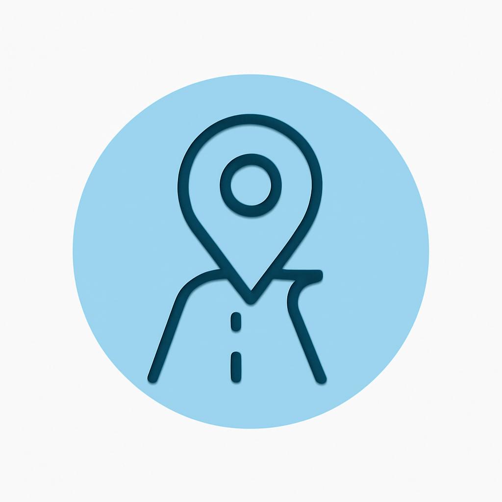Icon representing practical location