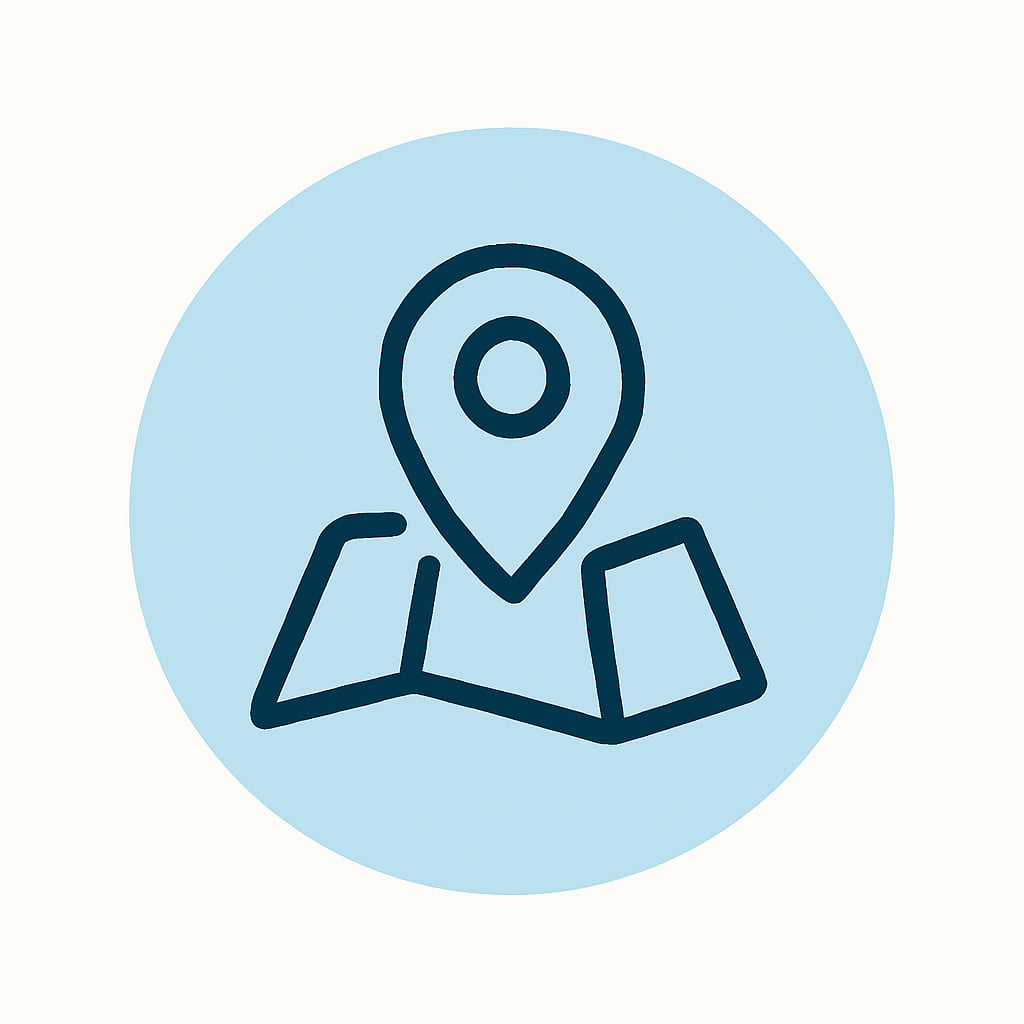 Icon representing practical location