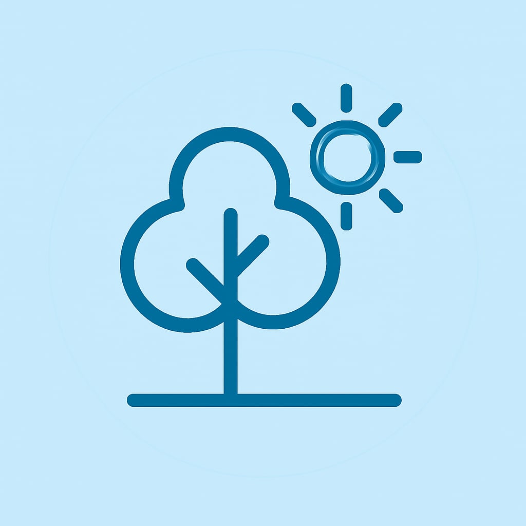 Nature icon representing open spaces