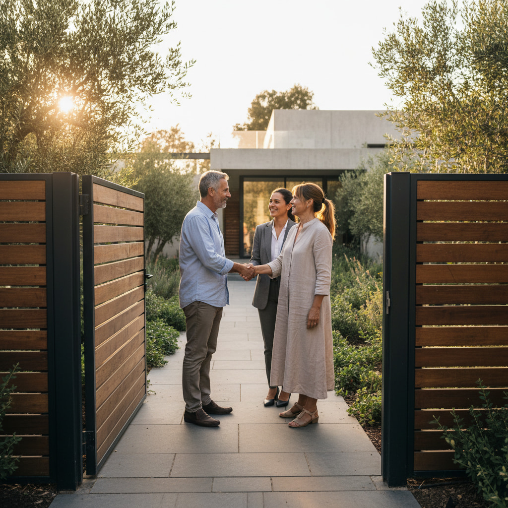 Home with a sold sign