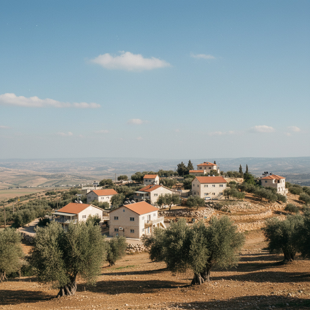 Scenic view of Negohot in Judea & Samaria