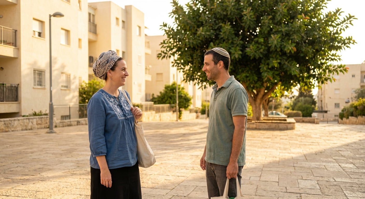 Community gathering in Alon Shvut