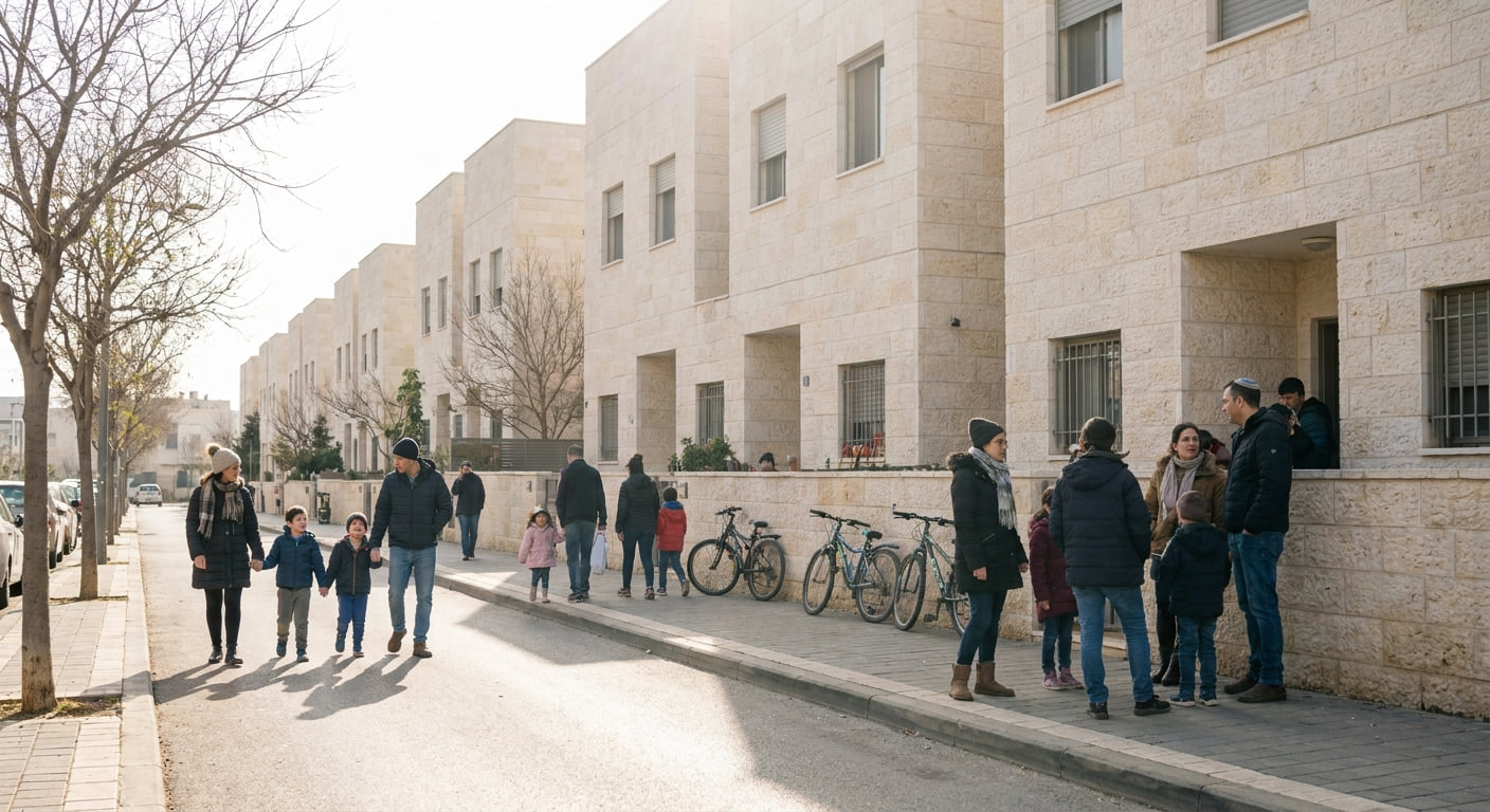 Family enjoying a park in Nes Ziona