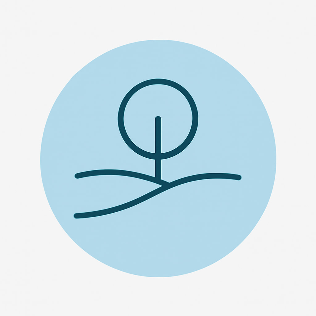 Nature icon representing open spaces