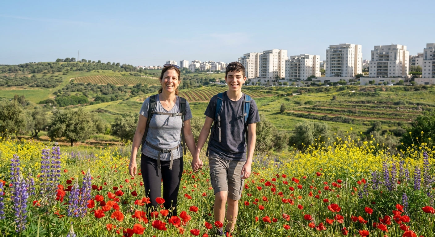 Nature scene in Beit Shean