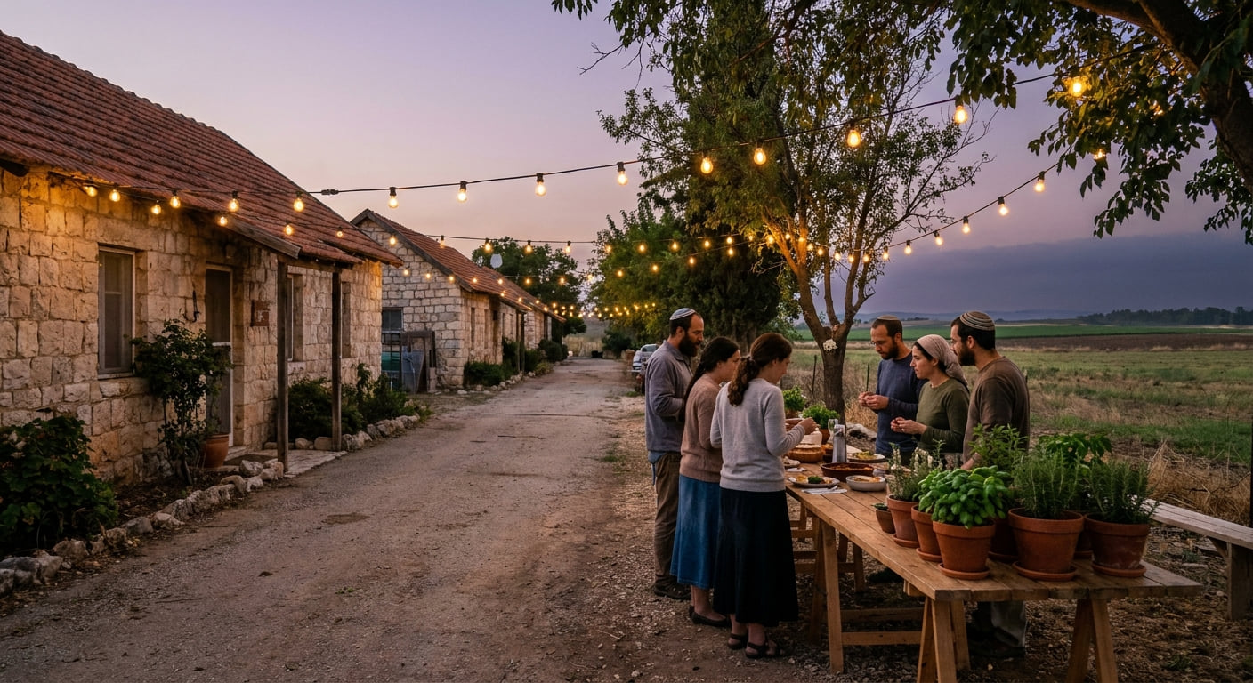 Low-density living scene in Bethlehem of Galilee
