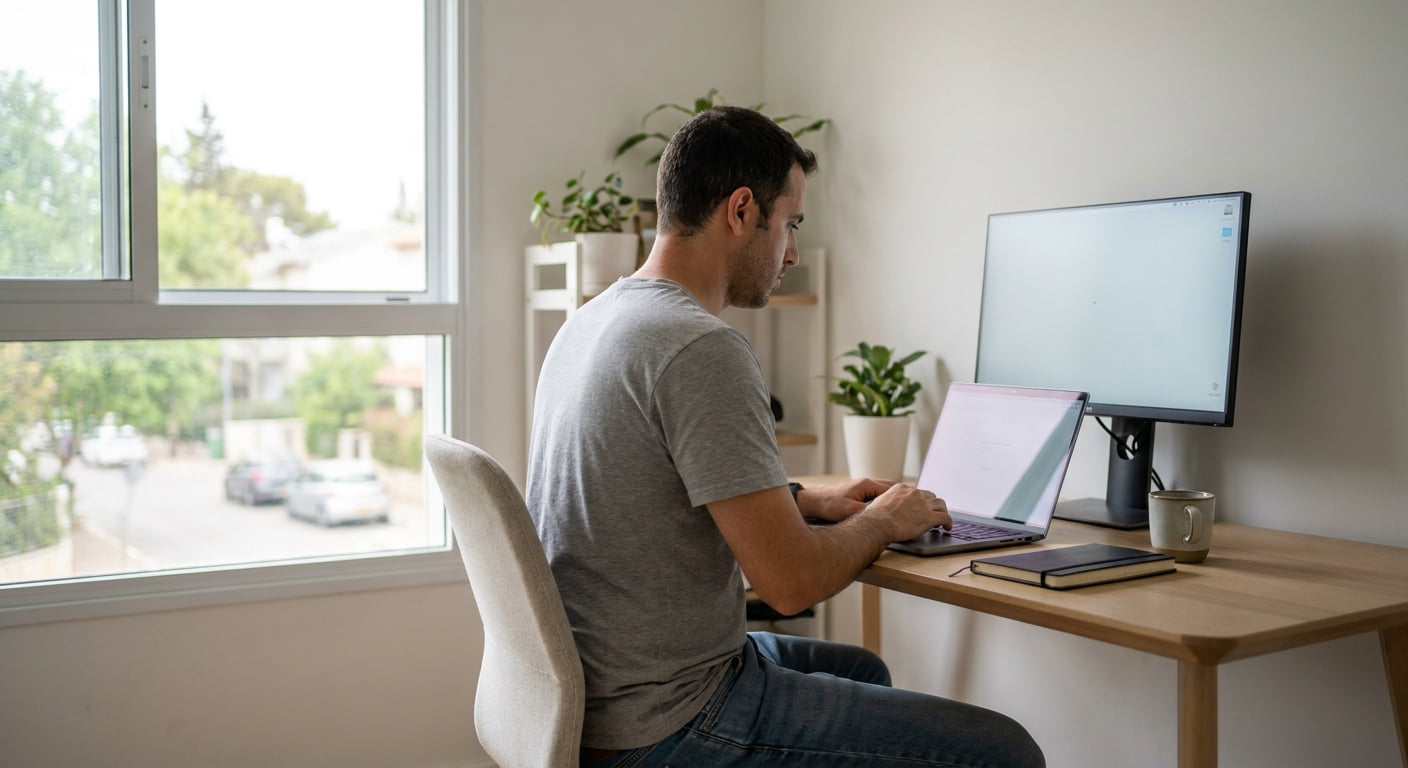 Remote work setting in Kiryat Tivon