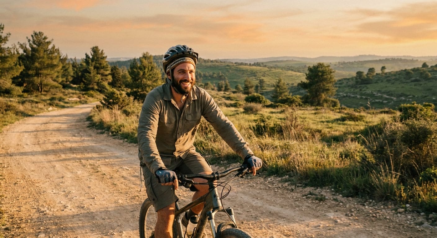 Person enjoying outdoor activities