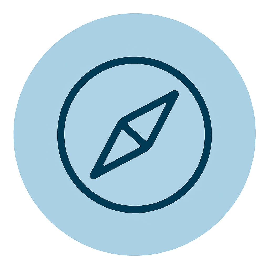 Location icon representing practicality