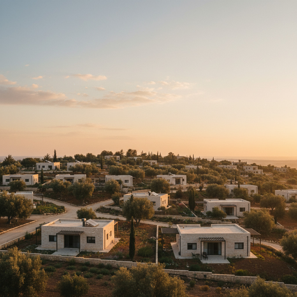 A scenic view of Kfar Maimon in the Southern District