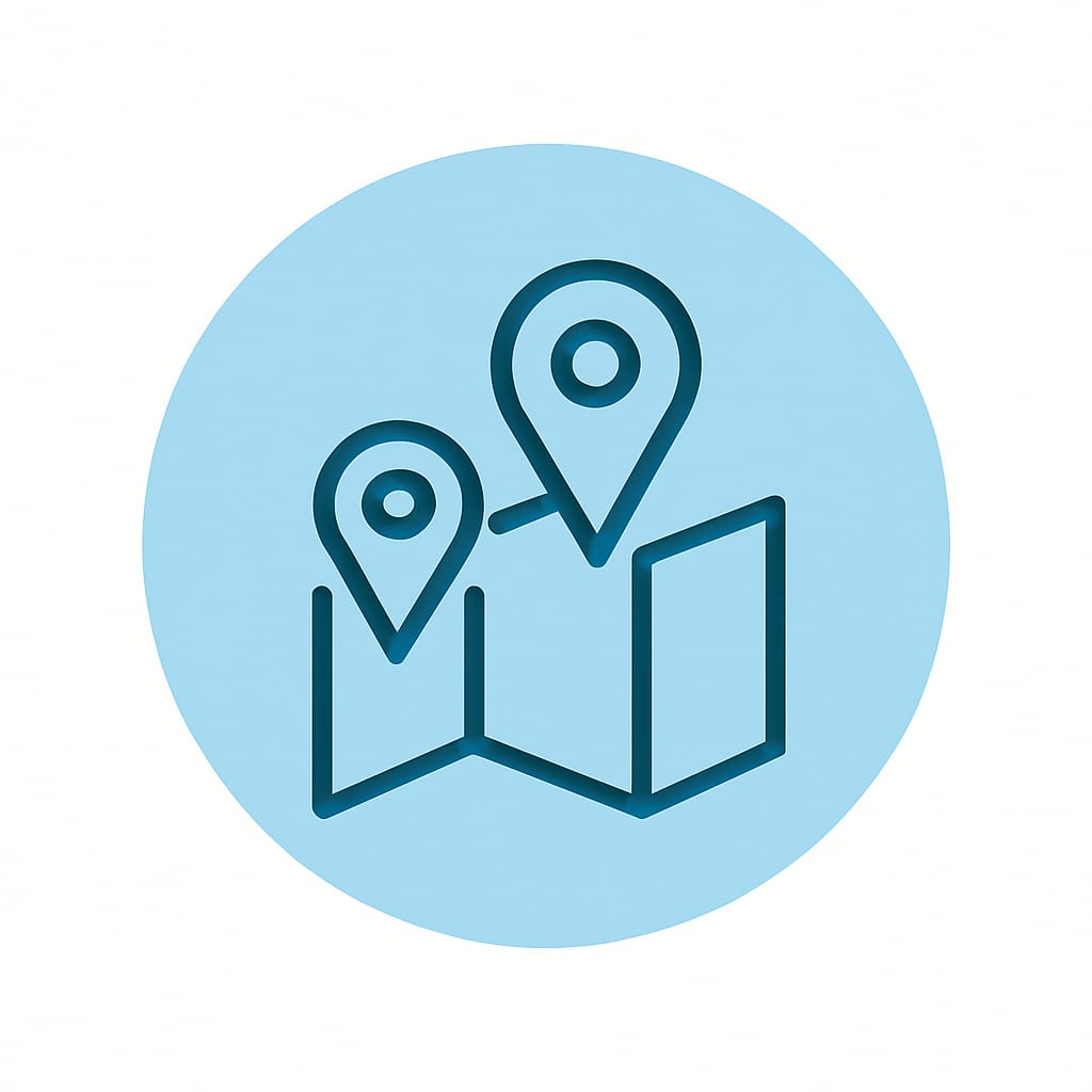 Icon representing local and regional services