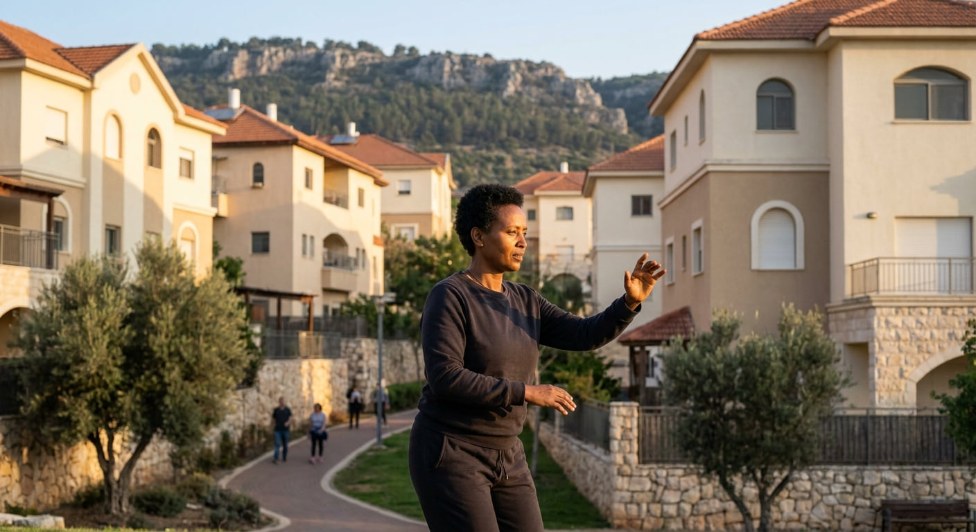 Homebuyer exploring properties in Nof HaGalil