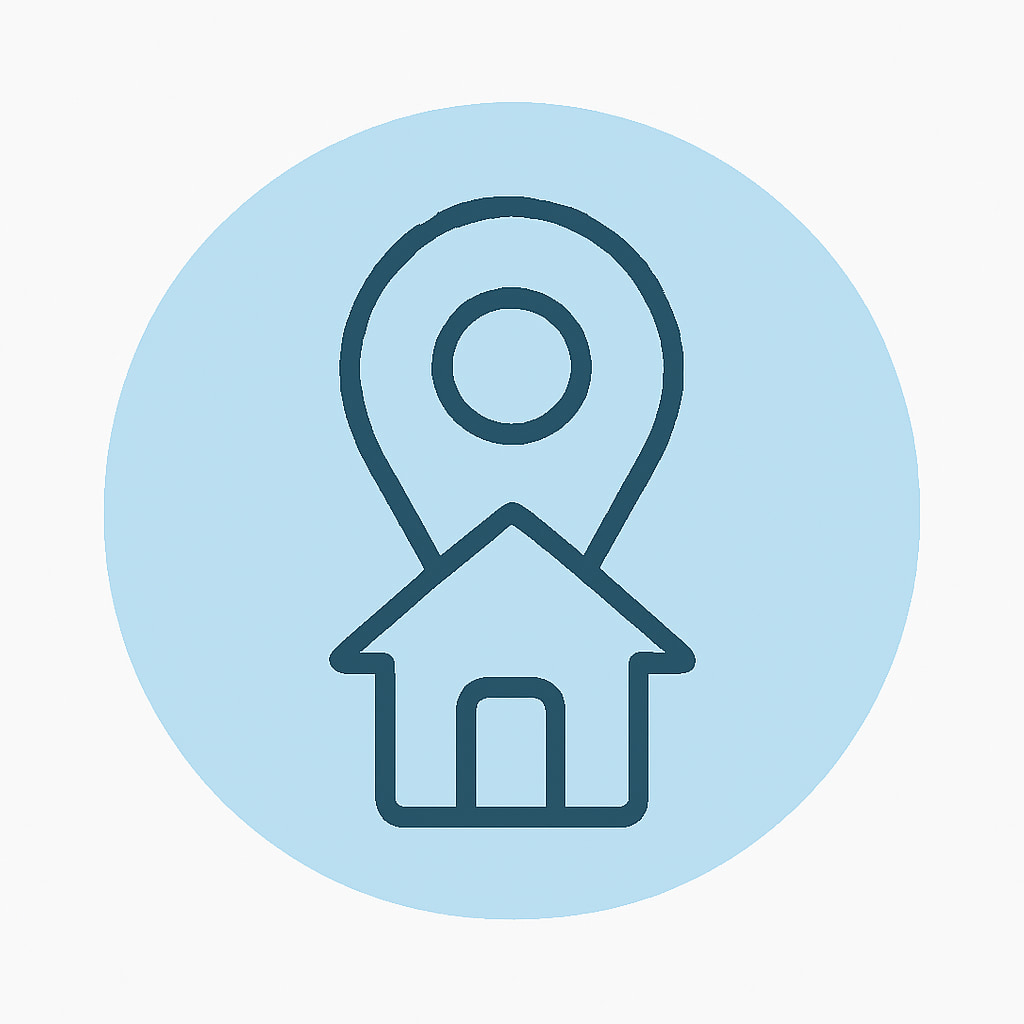 Icon representing practical location