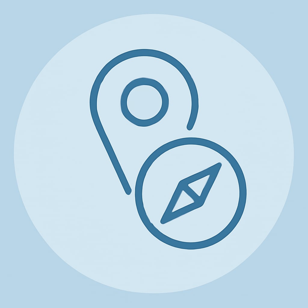 Icon representing practical location
