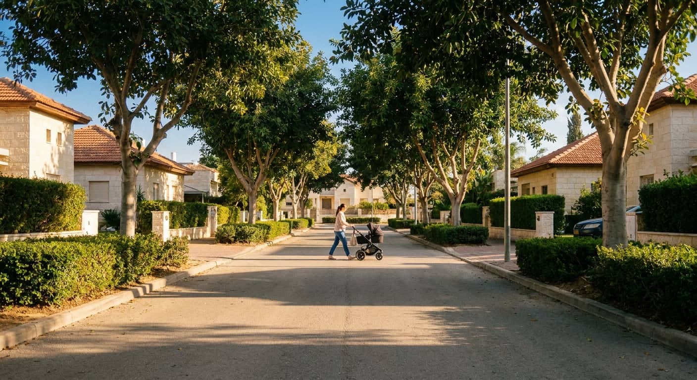 Quiet street in Be'er Tuvia