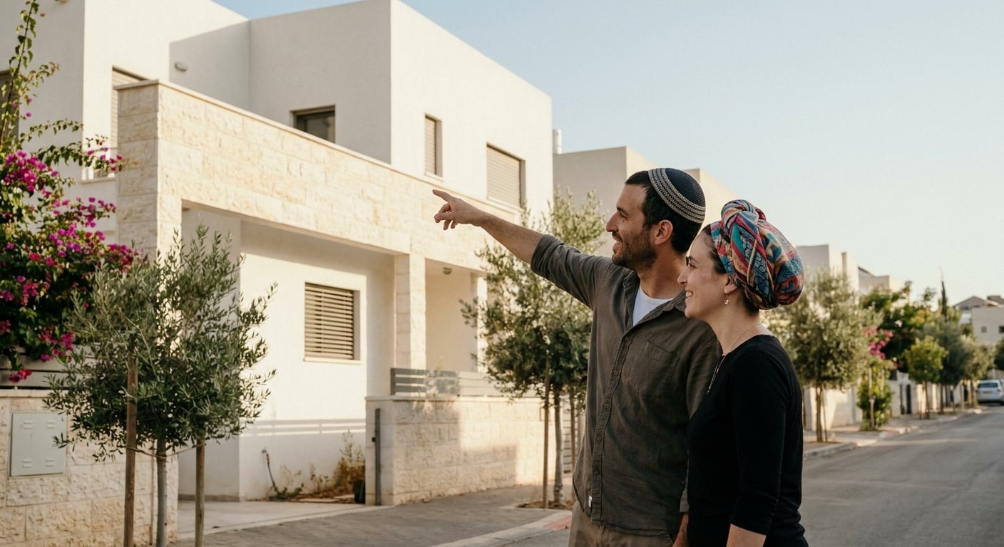 Long-term buyers exploring Shoham properties