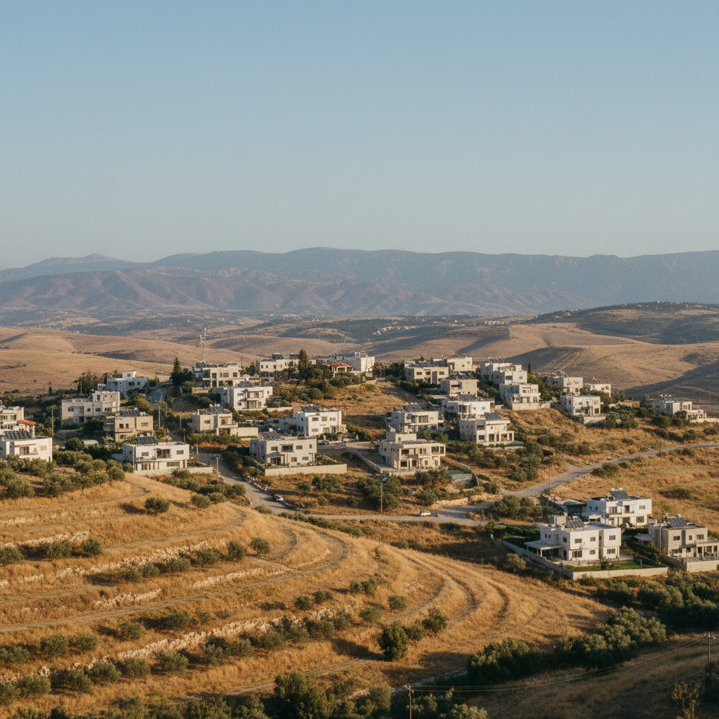 Scenic view of Har Brakha in Judea & Samaria